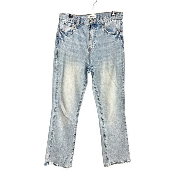 Pistola Lennon High Rise Crop Boot Cut Jeans Size 25 Light Wash - Picture 2 of 8